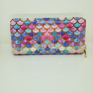 LOF Wallet Multicolor Mermaid Scales New with Tags